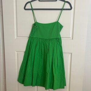 Zara Vibrant Green Ribbed Top